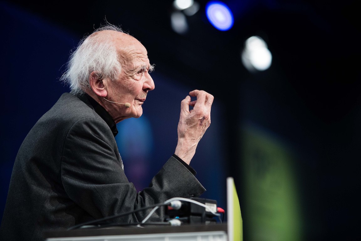 Zygmunt Bauman spricht auf der re:publica 2015 am 07.05.2015 in Berlin..Copyright: re:publica/Jan Zappner