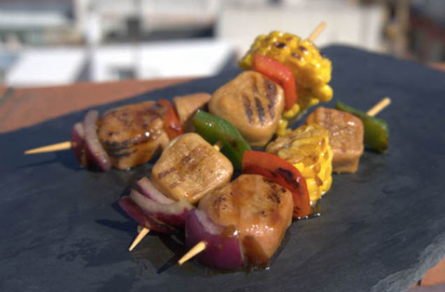 La brocheta de cerdo 2.0 de Nova Meat, 100% vegetal e impresa en 3D